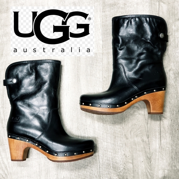🆕️ NEW UGG Lynnea Leather Studded Boots👢Sz 5 - Picture 3 of 16
